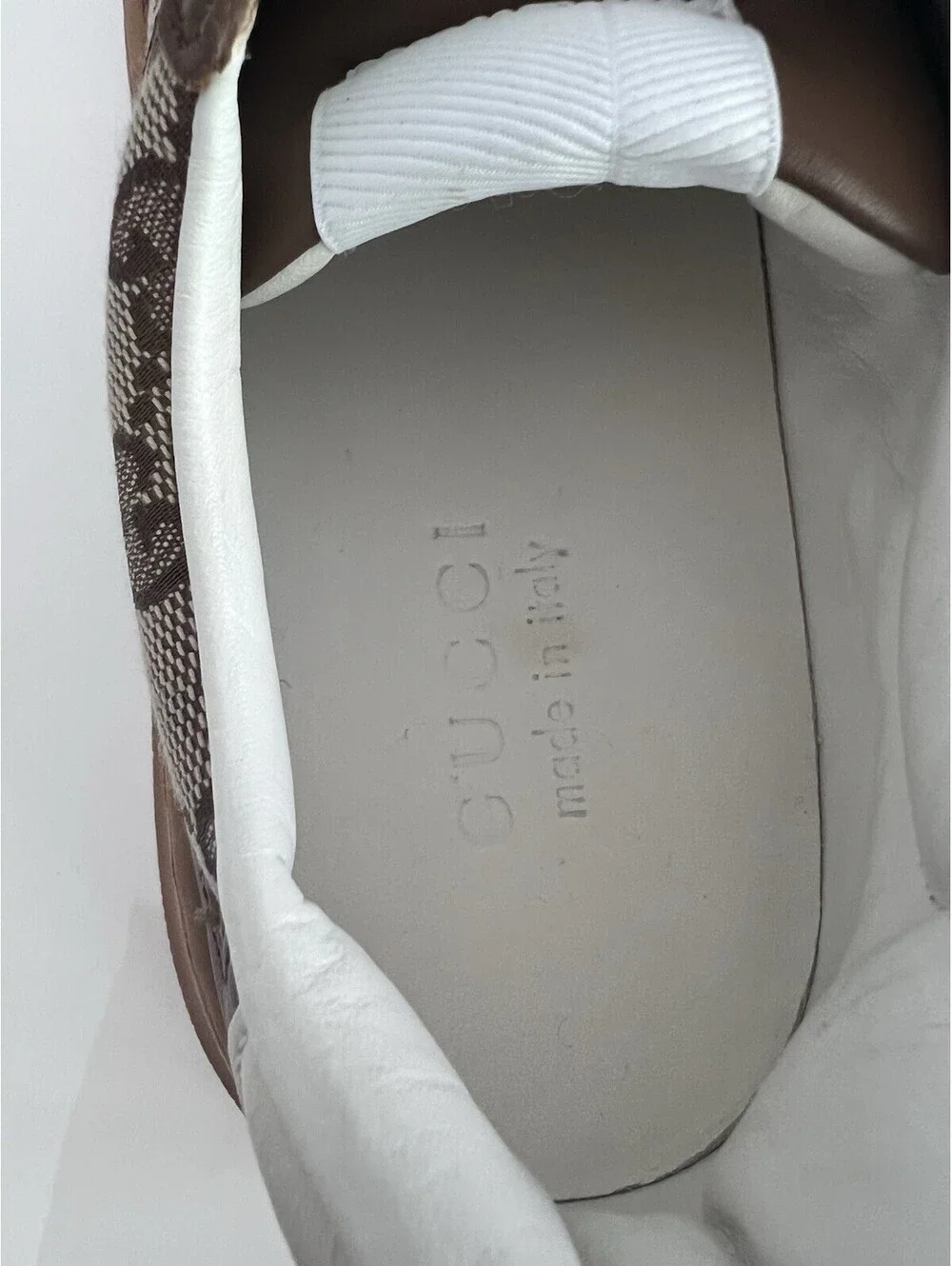 GUCCI $1010 Women's Chunky GG Brown Platform Sneakers Size 6